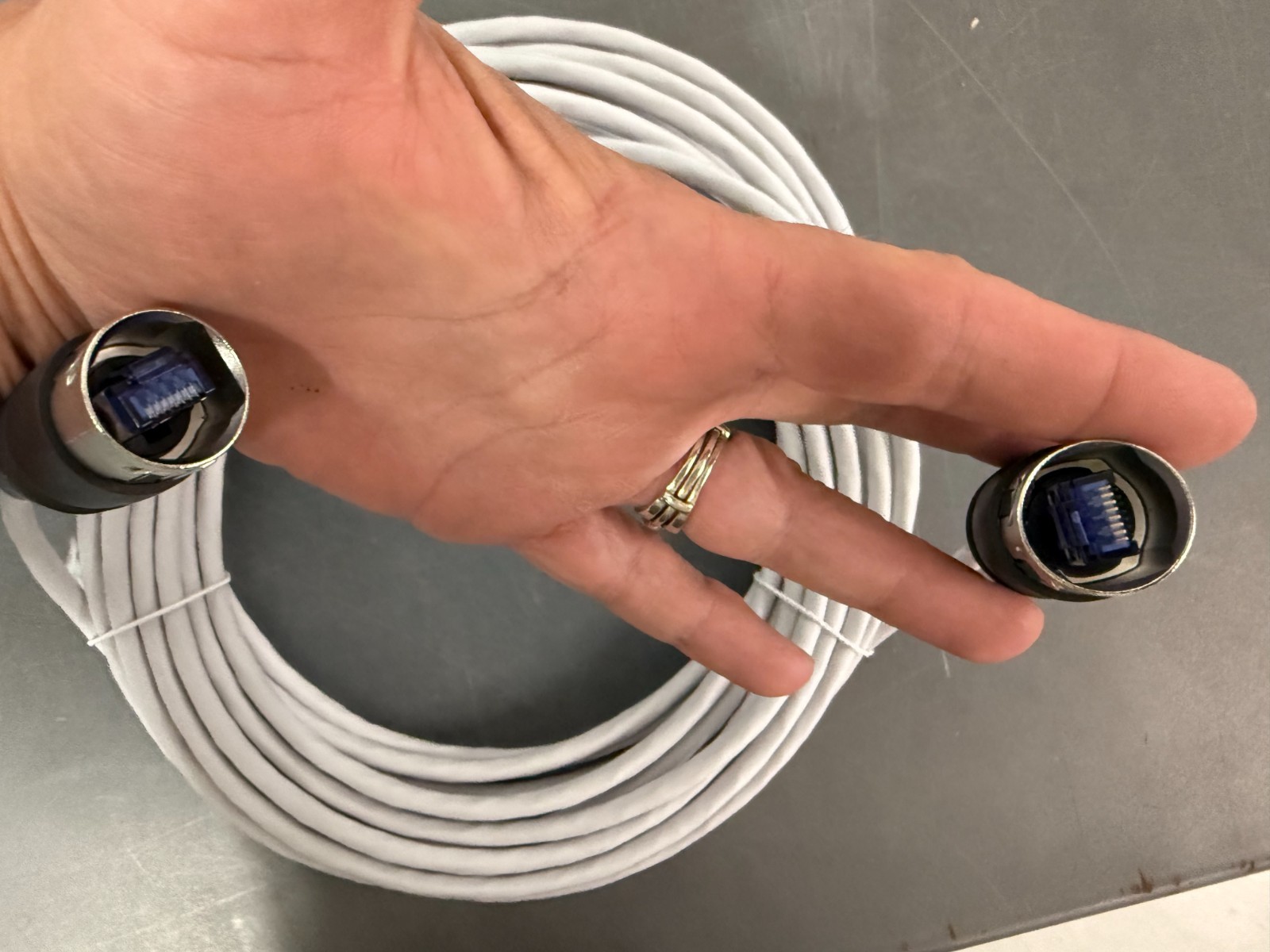 Neutrik 33′ Cat6 26AWG Snagless Unshield (S/FTP) 650MHz Ethercon Cable NKE6S-10