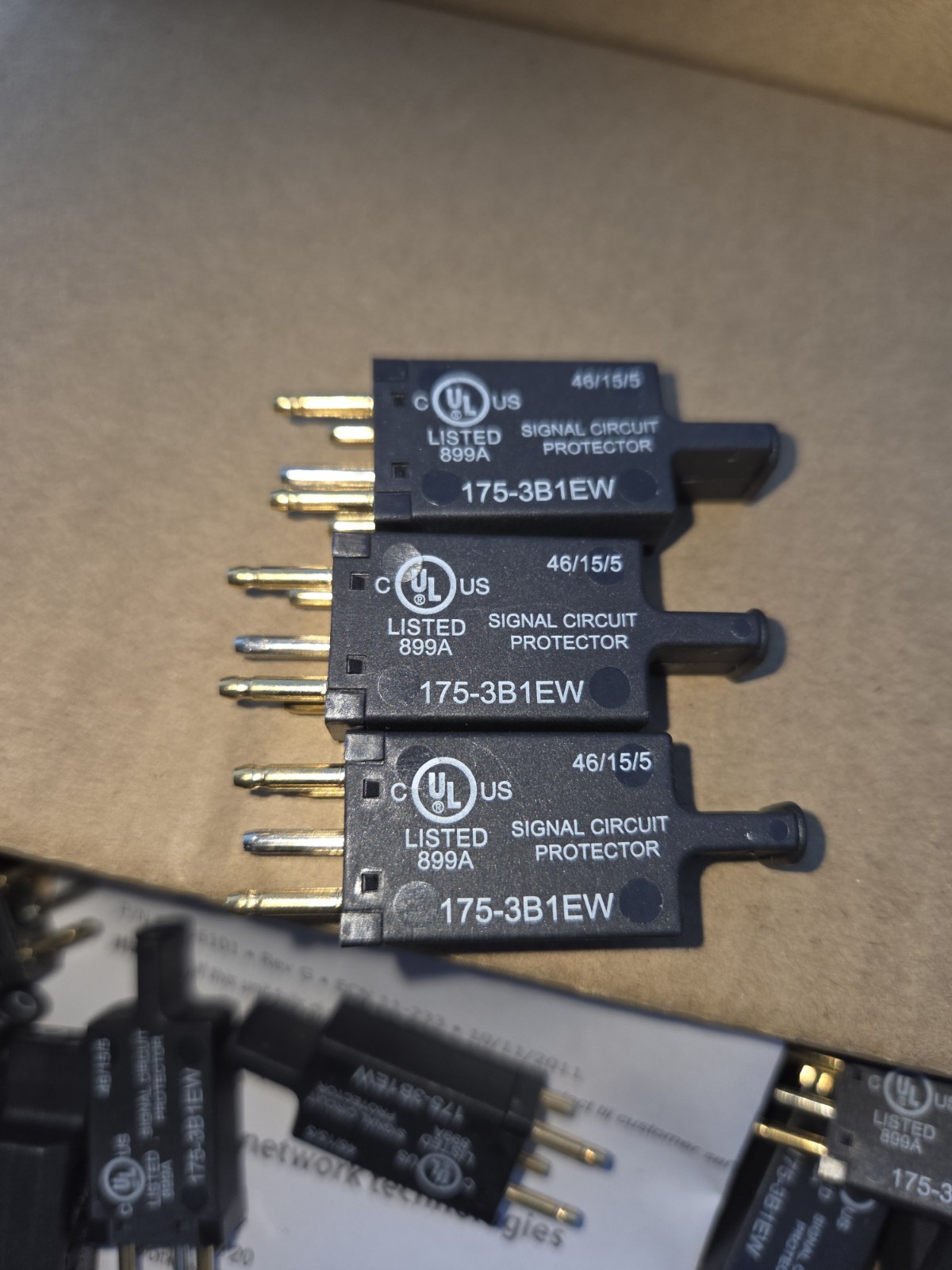 TII 175-3B1EW 5 PIN Surge Protection Module (Lot of 30) Black New