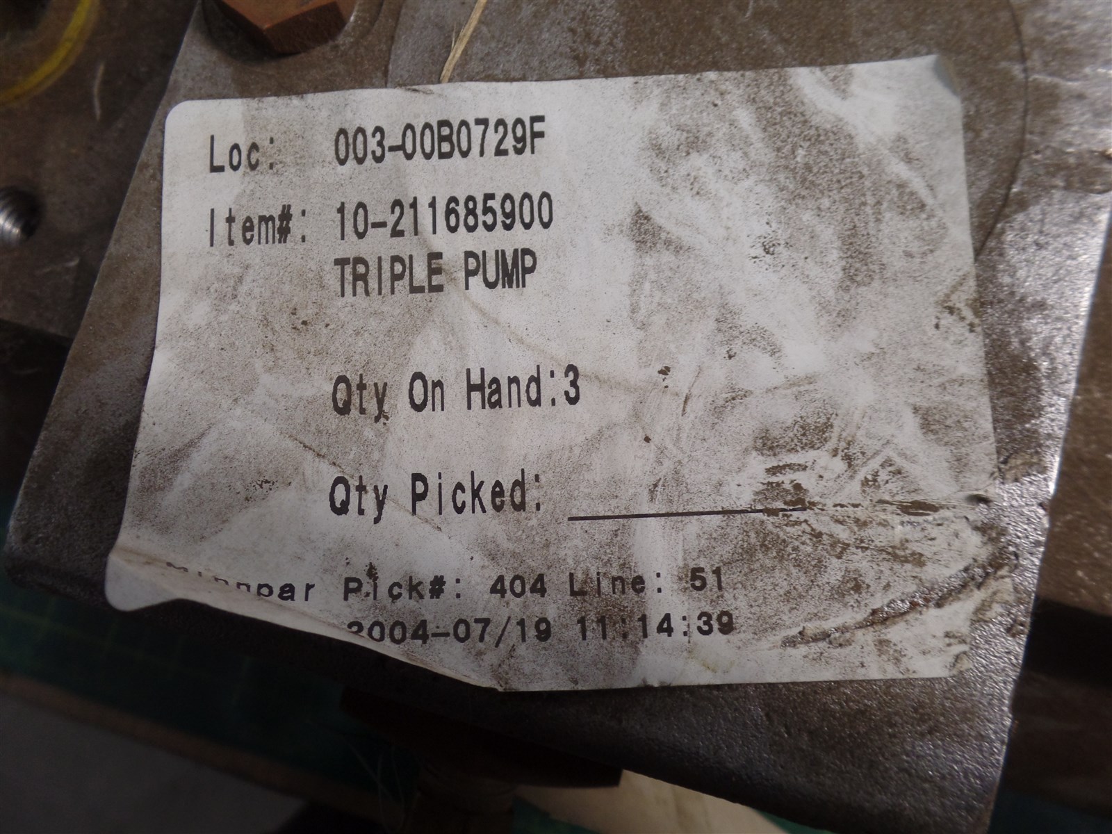 GENUINE TROJAN O&K 10211685900 TRIPLE PUMP ASSEMBLY, TEREX 10-211685900, N.O.S