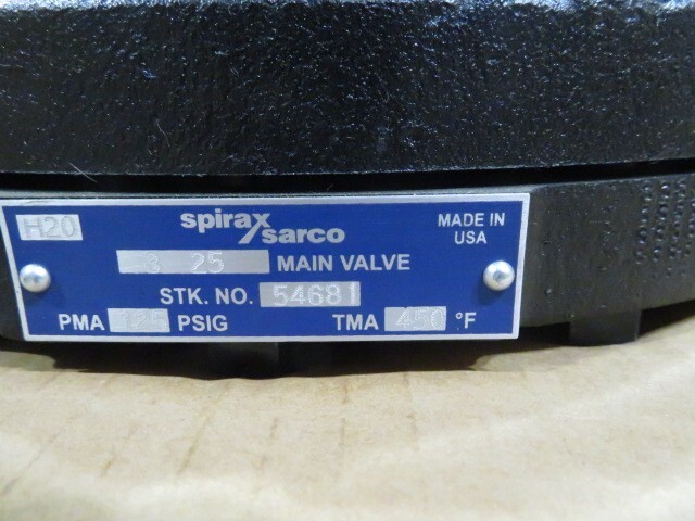 3″ Spirax Sarco #25P Main Valve CL125 Pilot Operated Regulator 54681 NEW 2020