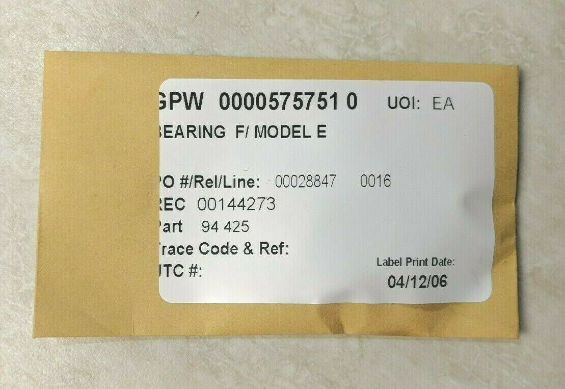 Lot of 25 New NOS Bearing F Model E -7/8″x7/16″x1/4″- GPW 00005757510 P/N 94 425