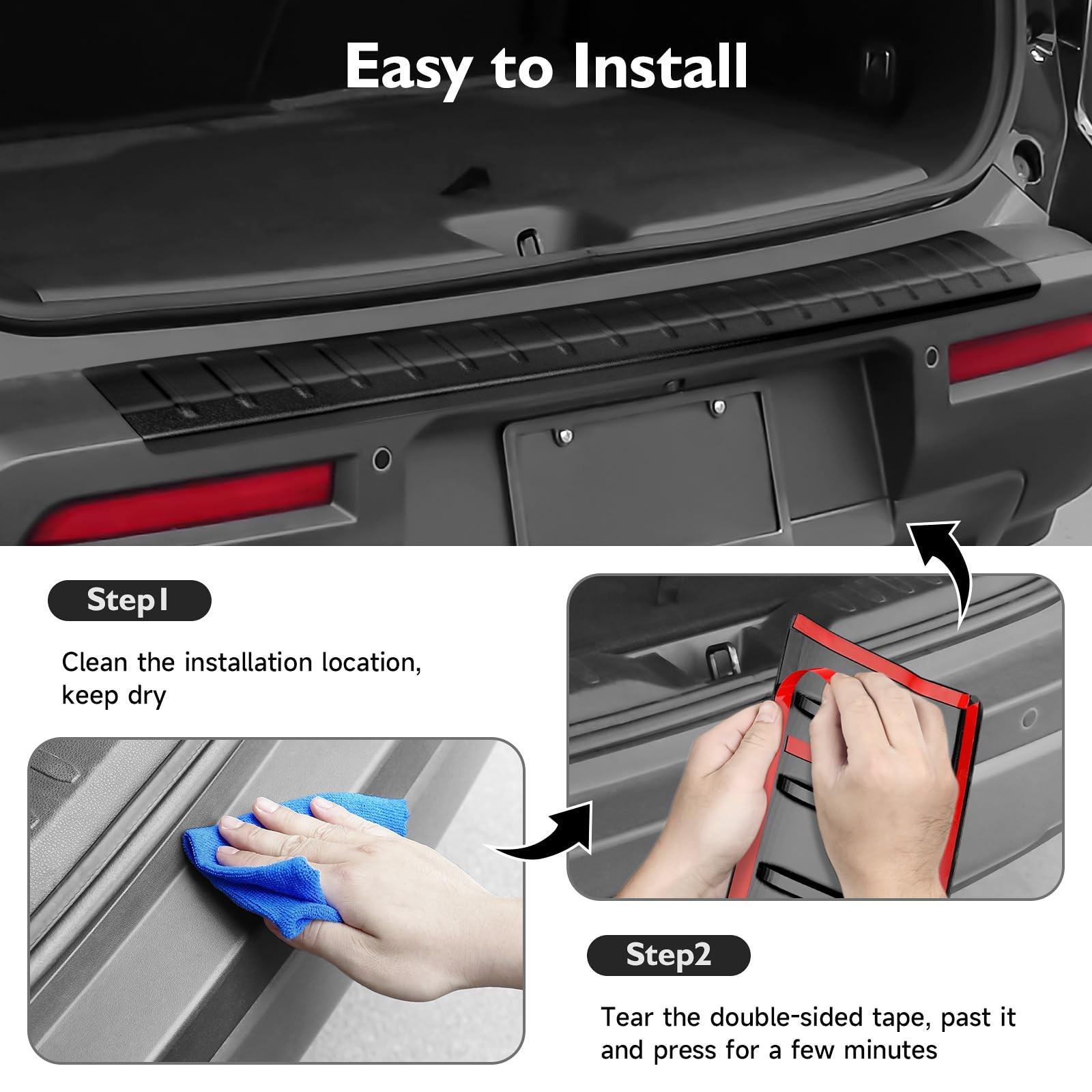 Rear Bumper Protector for Nissan Pathfinder 20222025 | ABS Matte Black Guard
