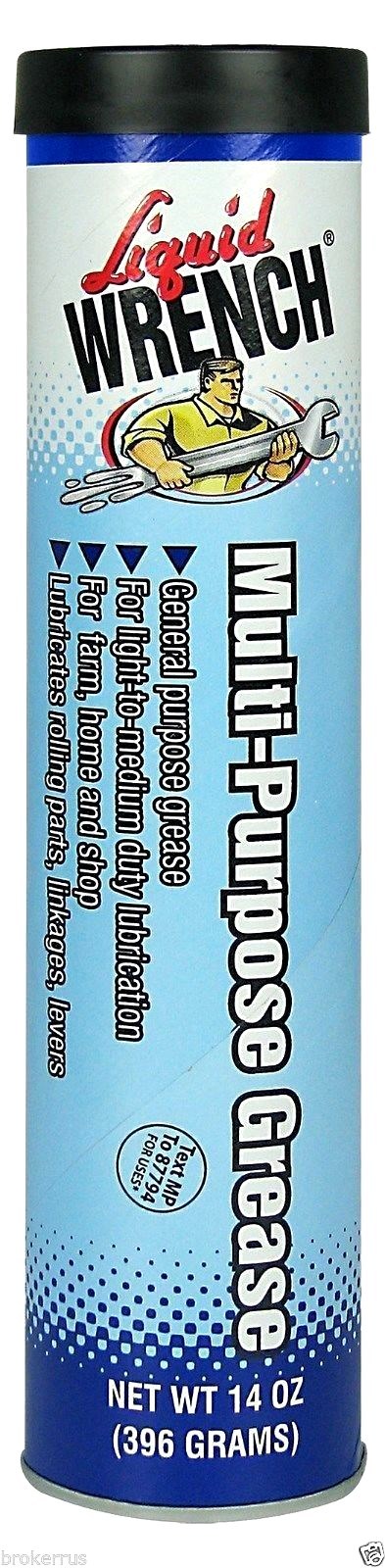 Multi Purpose Black GREASE light to medium duty NLGI 1 1/2 Liquid Wrench GR011