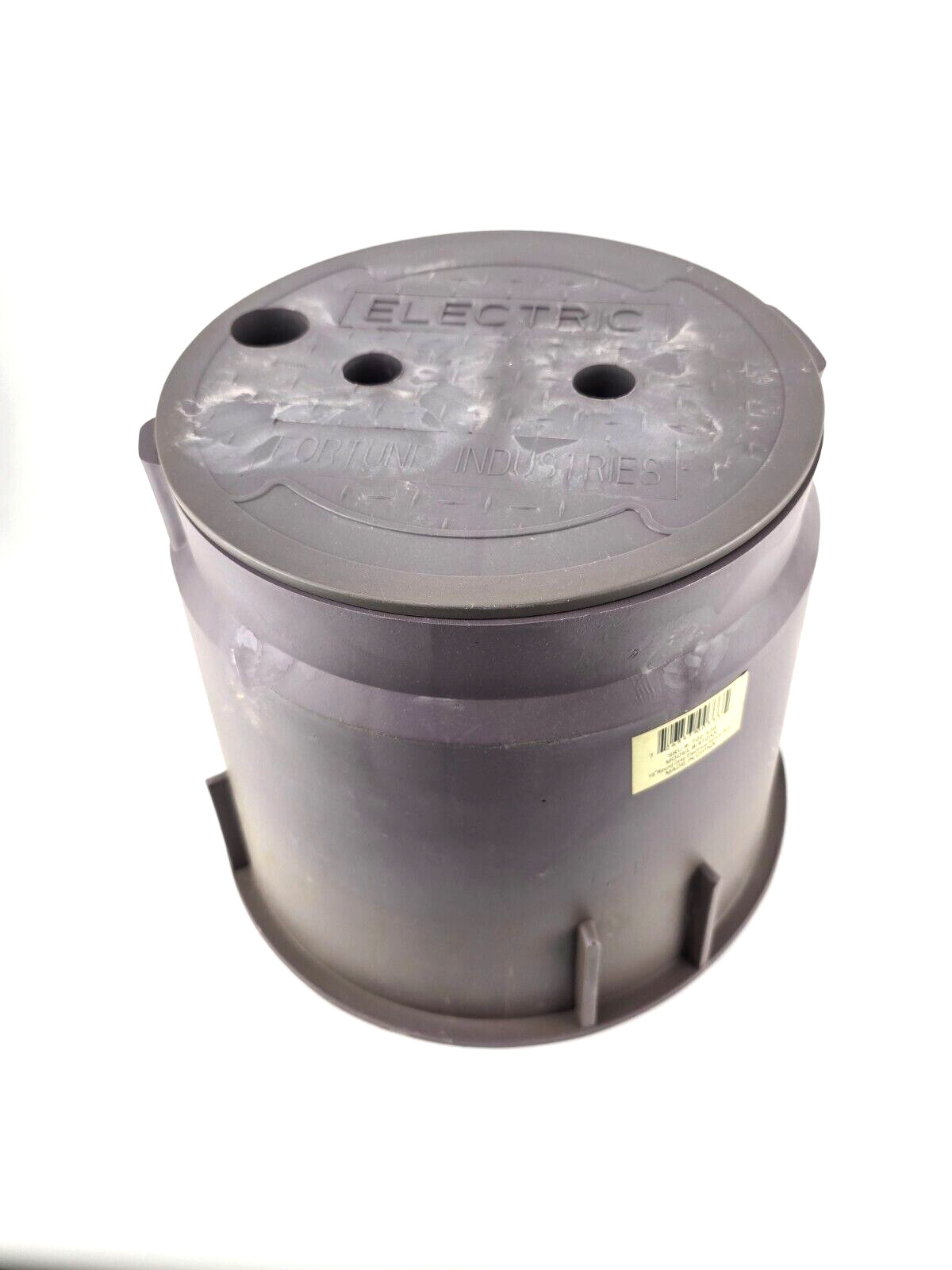 Newhouse Electric 10 in. Round Electrical Splice Box Gray PVC Outdoor 910AX