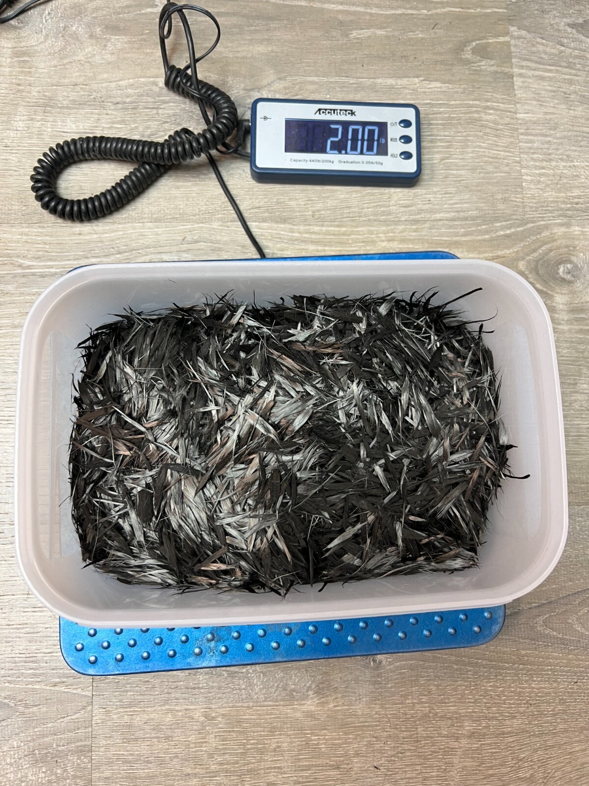 2 Pounds Shredded Chopped Raw Carbon Fiber Forged Yarn Filament 1″ – 2″ Threads