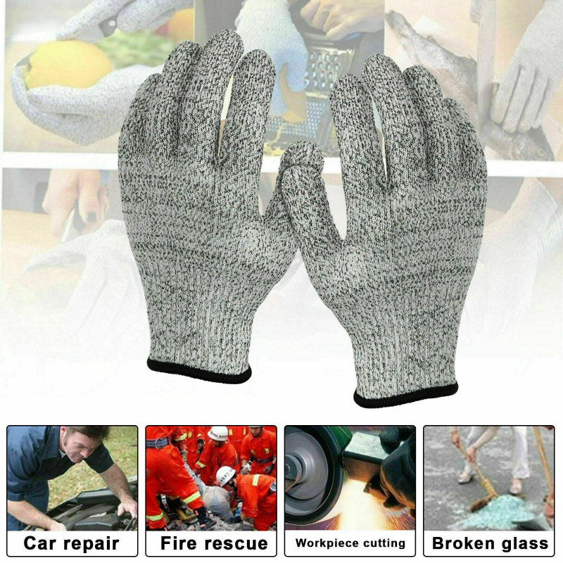 Anti-cut Gloves Safety Cut Proof Stab Resistant Kitchen Butcher Cut 1 pairs