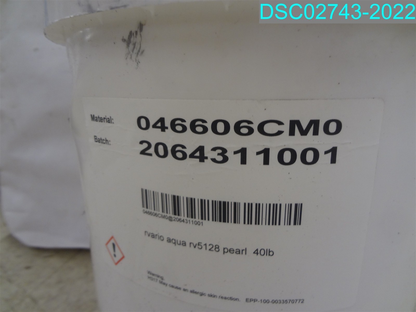 QTY=5 GAL: ECKART ROTO VARIO AQUA SILVER PEARL RV-5128 10449134 046606CM0 122068