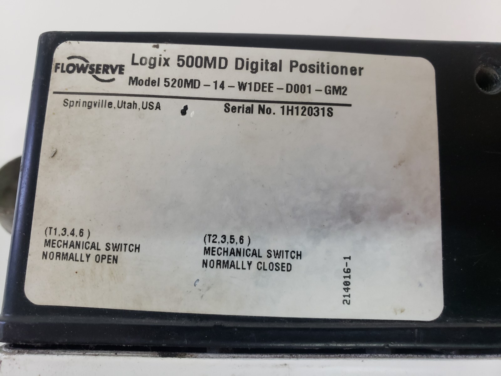 Flowserve Logix 500MD Digital Valve Positioner 520MD-14-W1DEE-D001-GM2