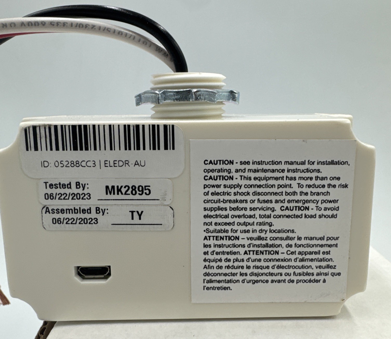BRAND NEW Echoflex ELEDR-AU Power Load Controller, 120-277VAC, 20A Relay