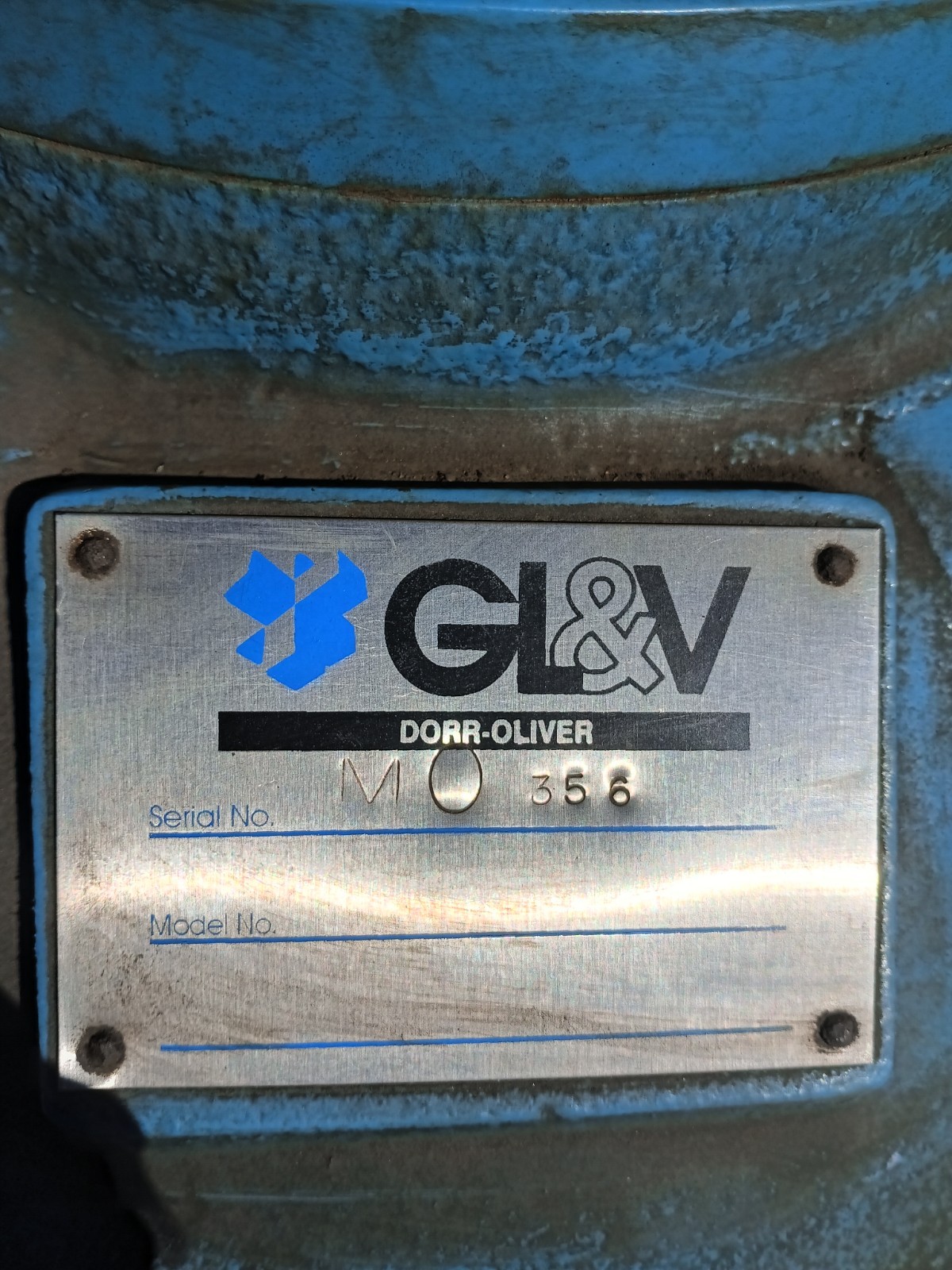 3” DORR-OLIVER PUMP MO 356 12D10563 D36B183