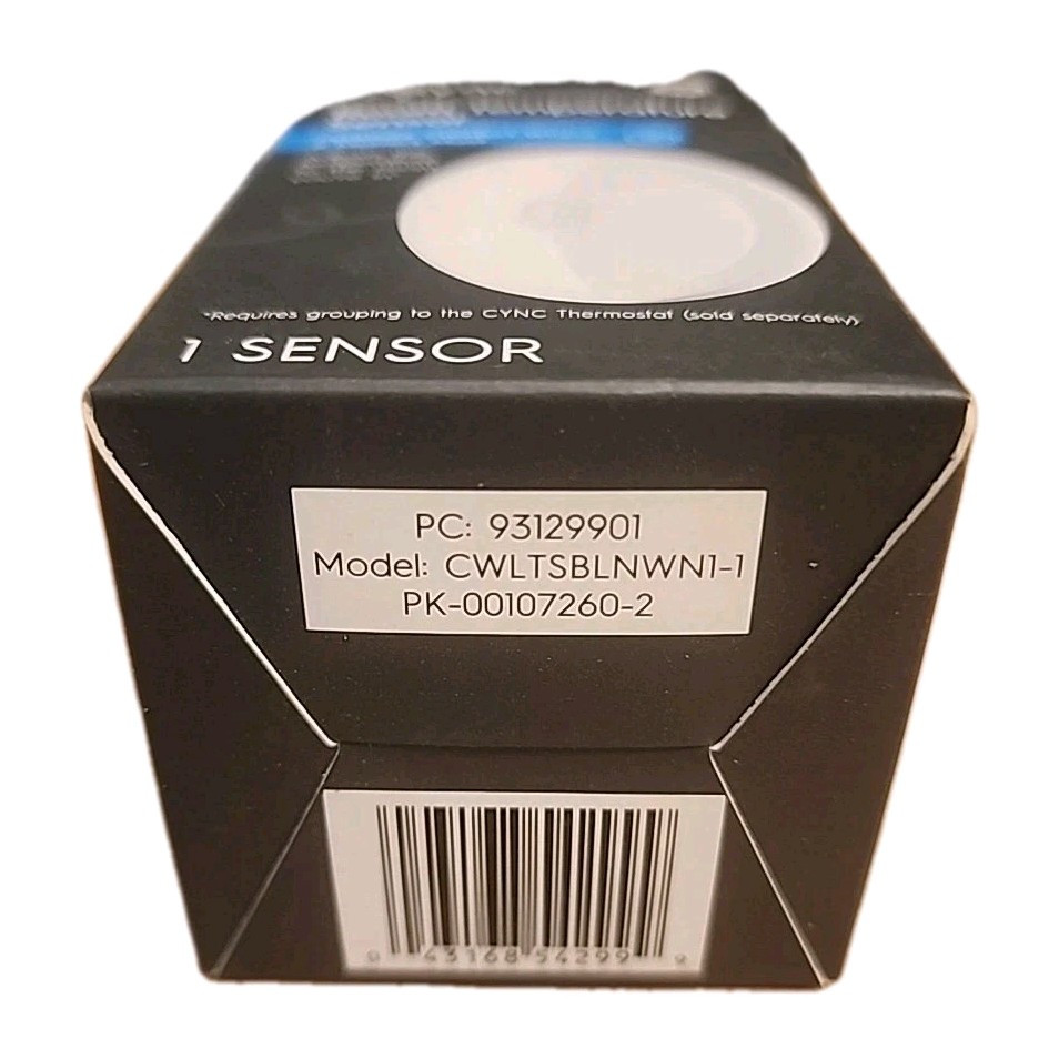 2-Pack GE Cync Smart Room Temperature Sensor Wireless Thermostat Remote Monitor