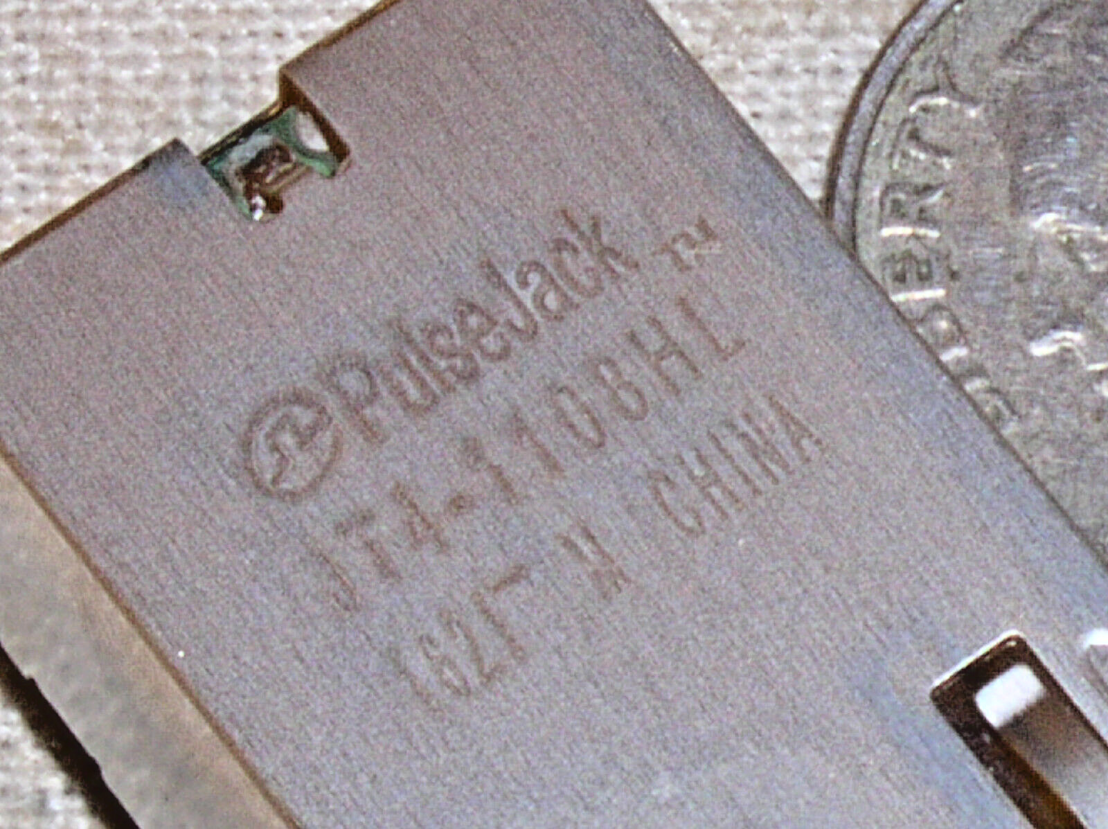 PULSE RJ45 RJ-45 JT4-1108HL PULSEJACK 10 GIG SHIELDED R/A MODULAR JACK CONNECTOR