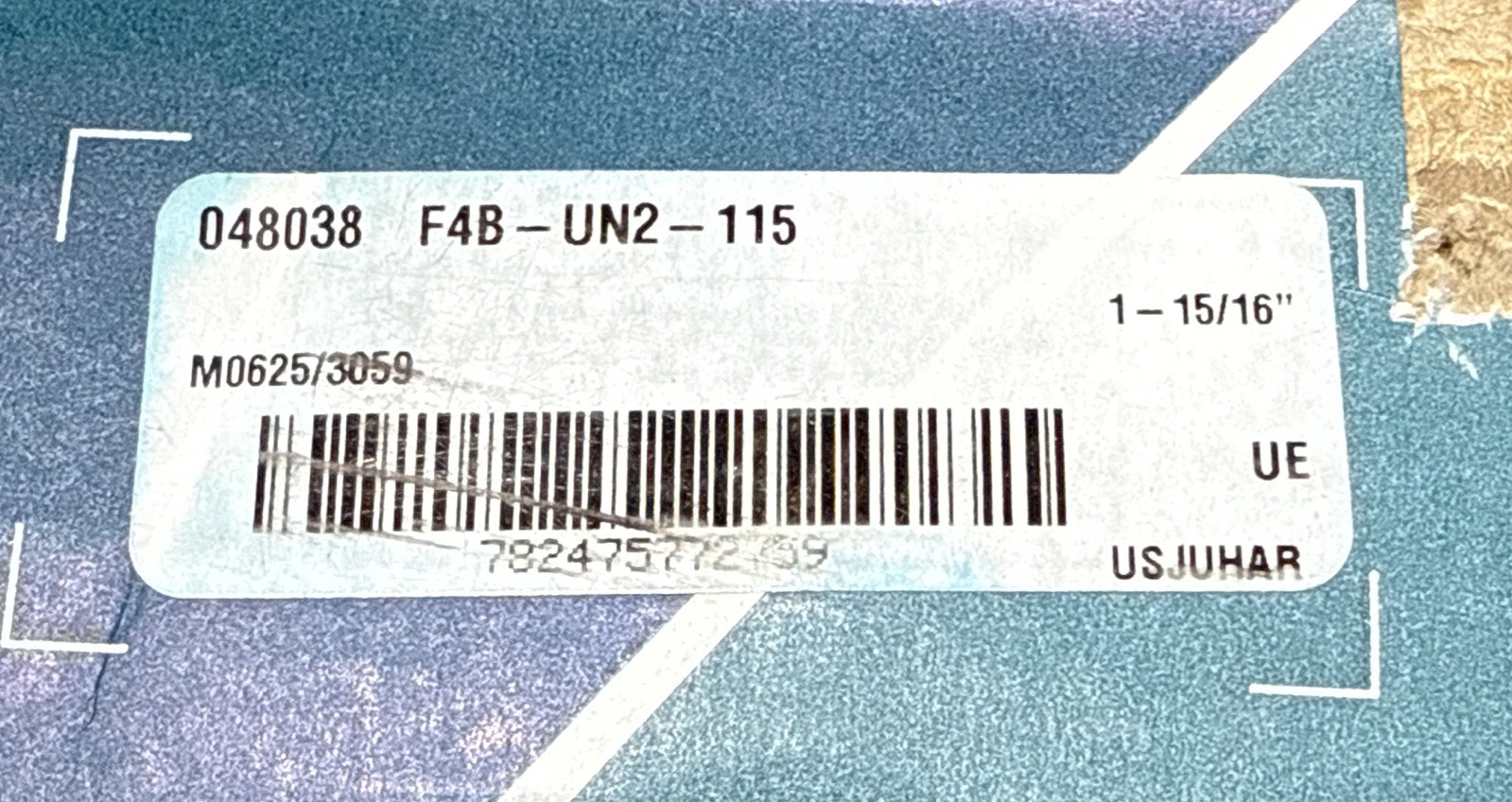 DODGE F4B-UN2-115, 048038 4 BOLT FLANGE 1-15/16″ BORE New