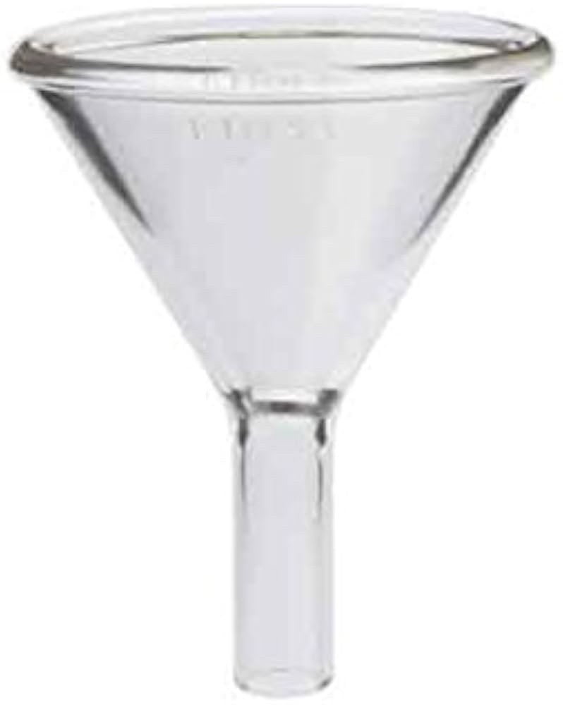Kimble – Glass Round Powder Filling Funnel, 1.5″ Stem, 60mm Diameter (29020-60)