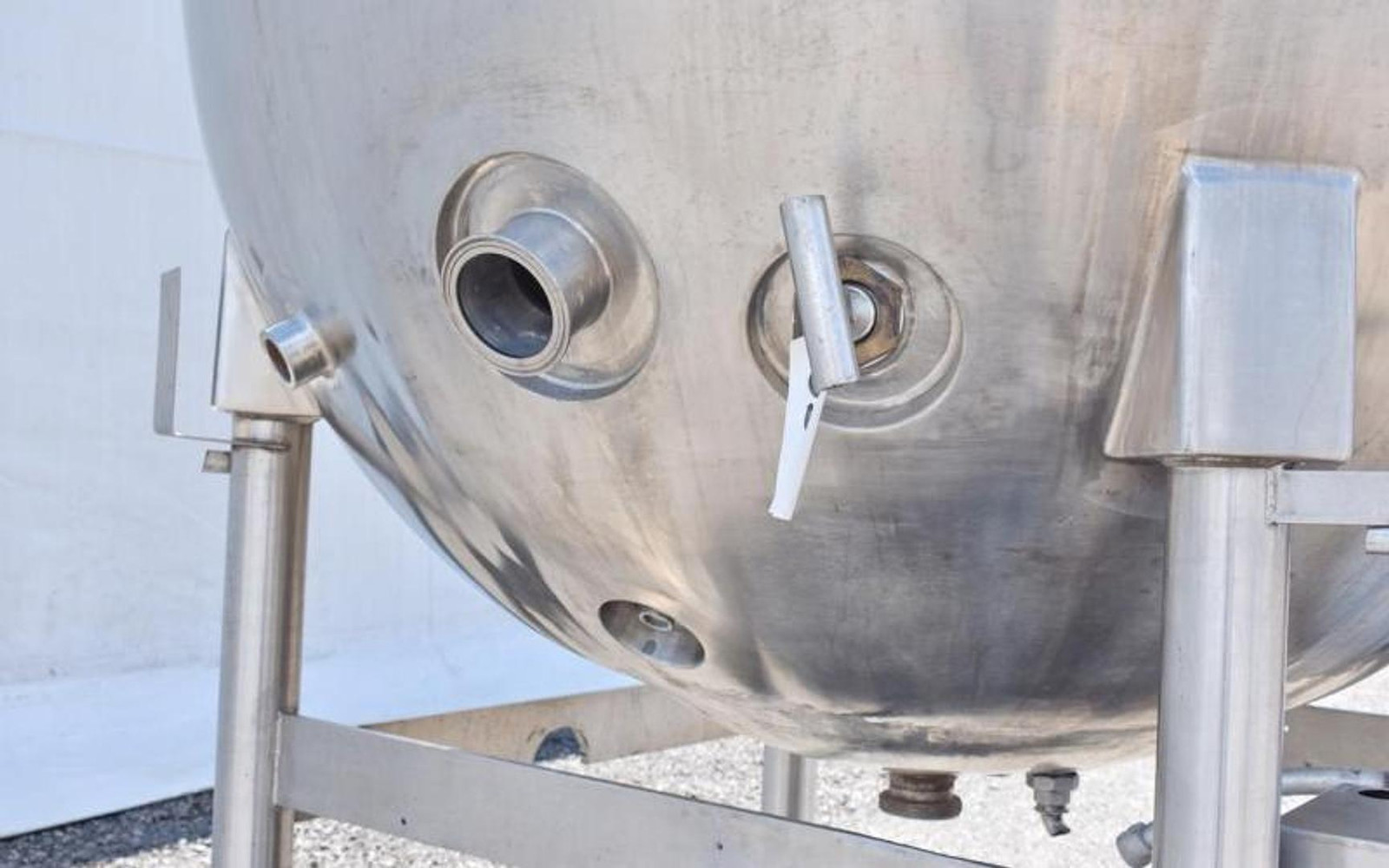 Used Hamilton 500 Gallon Jacketed Tank (Kettle), Full Vacuum / Evaporator