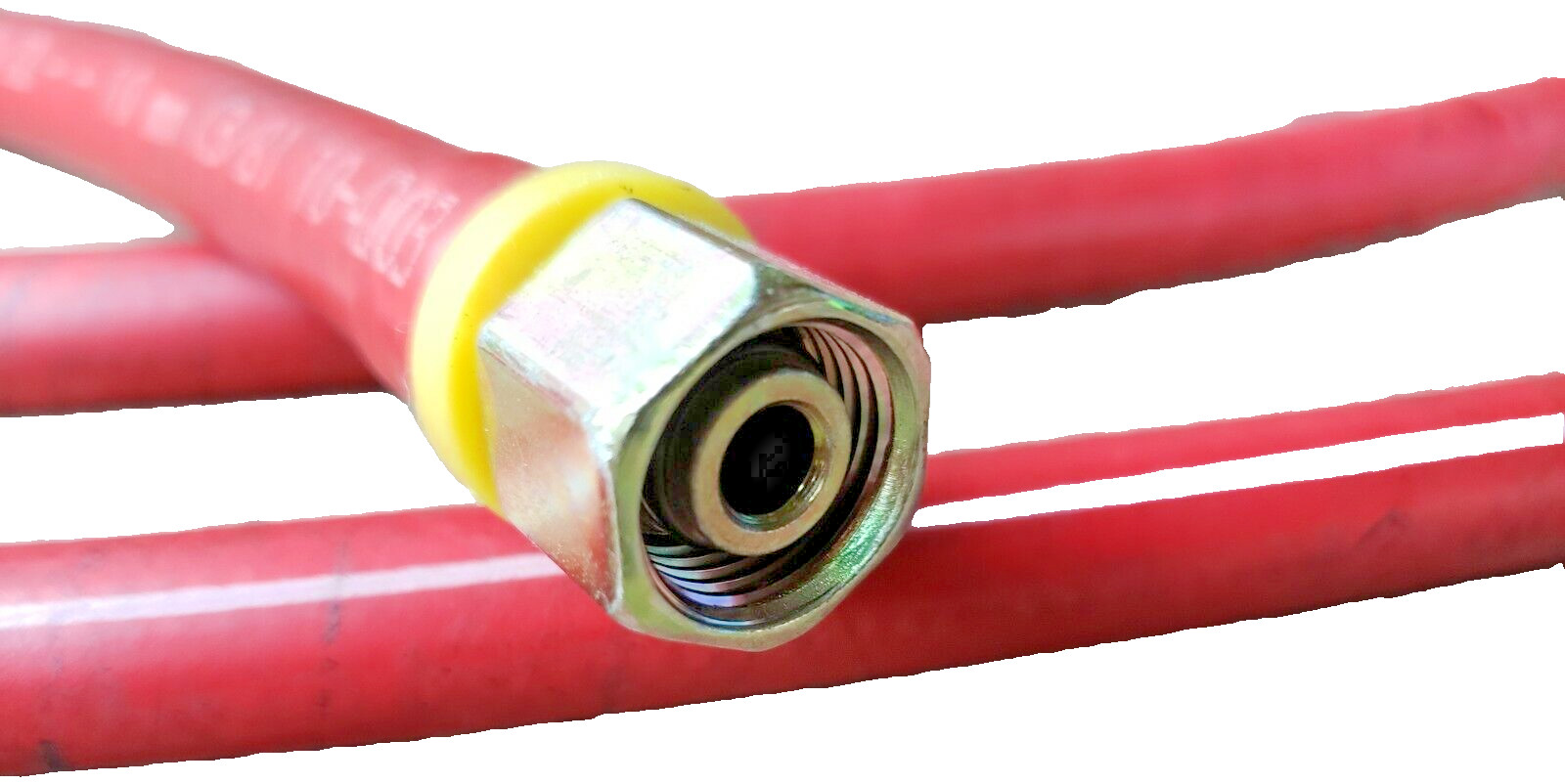 (3) PARKER PUSH-LOK 801-6WP 1.7 MPA, 3/8″ x 17″ Hose Assembly FEMALE JIC 250PSI