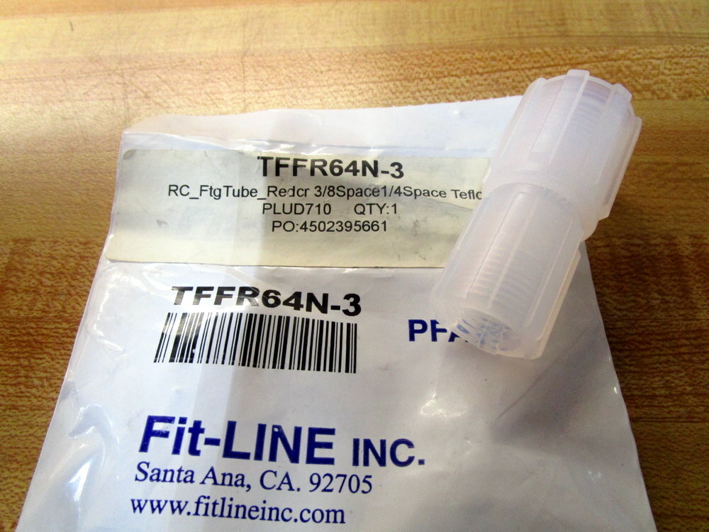 Fit-Line TFFR64N-3 RC Ftg Tube Redcr TFFR64N3