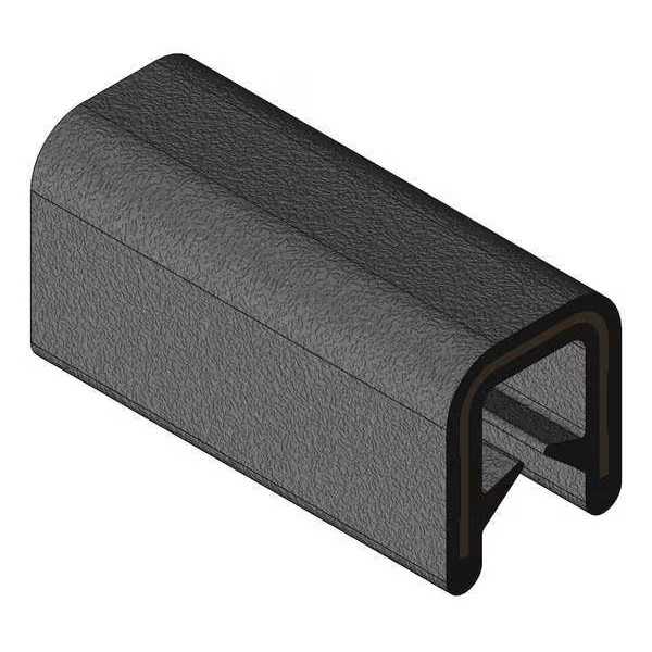 Trim-Lok Edge Trim,Alum Clip,0.2 In W,25 Ft 750B2X1/32-25 Trim-Lok 750B2X1/32-25