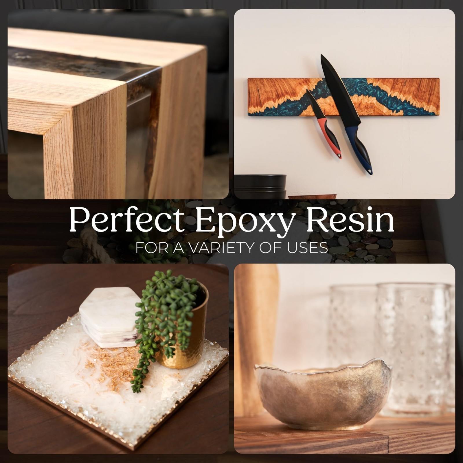 Table Top Epoxy Resin Kit 64 Oz – Clear Coat for Table Top Art with Mixing Cu…