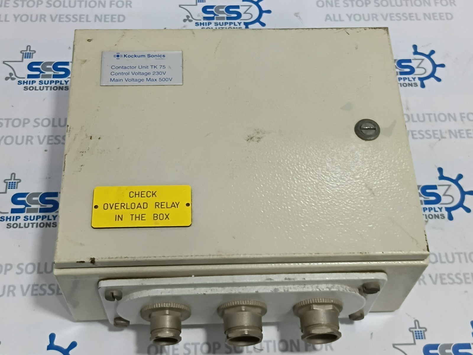 Kockum Sonics TK75 A Contactor Unit Control Voltage 230V Main Voltage Max 500V