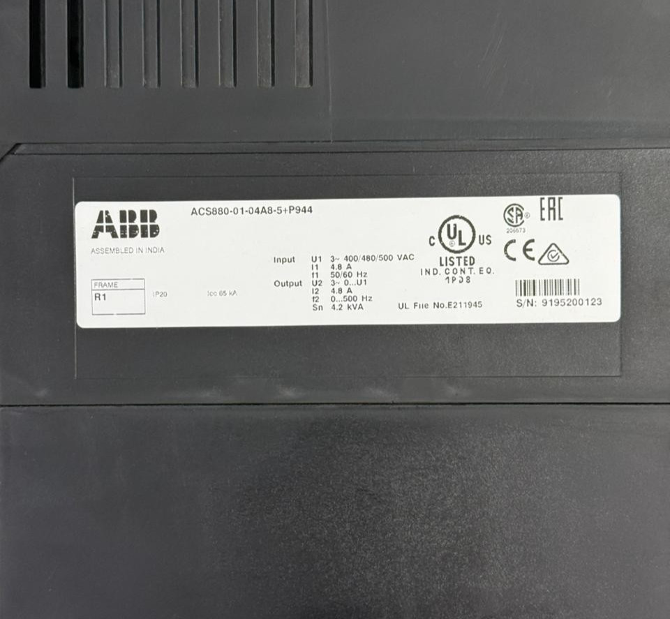 ABB | ACS880-01-04A8-5 +P944 | ACS880 | NEW WITHOUT BOX , FATS SHIP