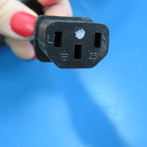 INTERPOWER 70006020300 Qty of 2 per Lot 9.84′ (3.00m) Power Cord Black IEC 320-