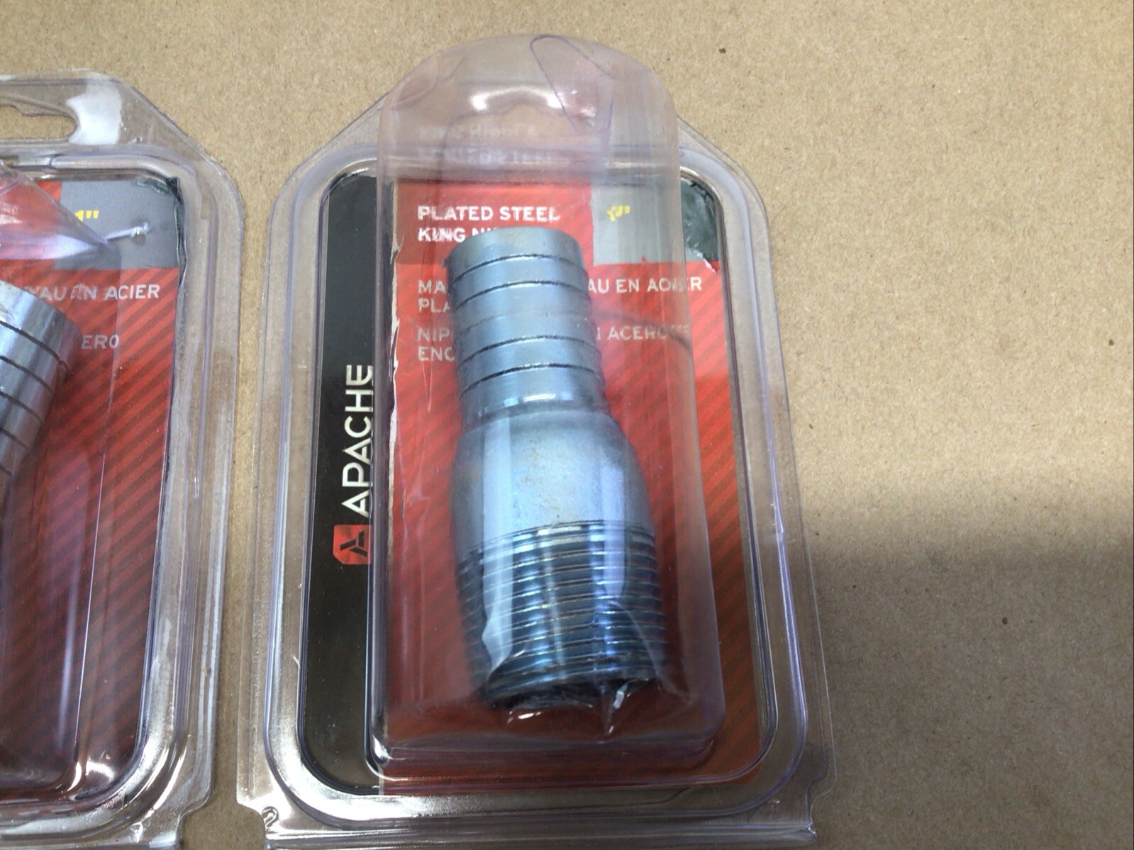 Apache Plated Steel King Nipple 1in For Low Pressure Suction Use Lot Of 2