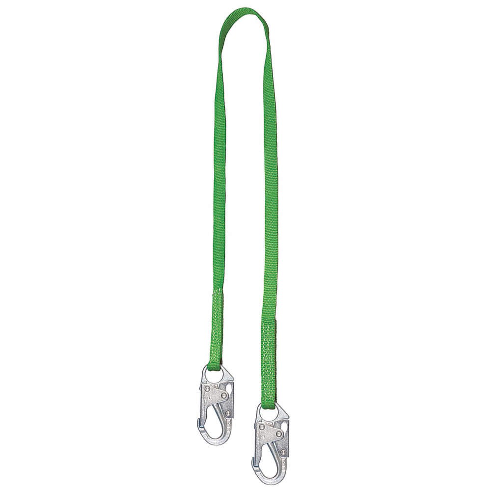 HONEYWELL MILLER 213TWLS-Z7/3FTGN Positioning Lanyard,Green,Fixed 19Z712