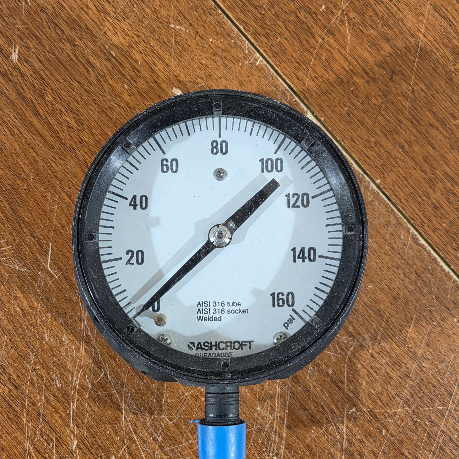 Ashcroft Duragauge 0-160 PSI Pressure Gauge NOS never used