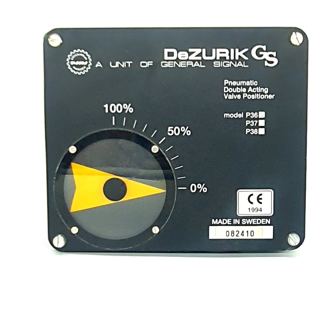 PMV DEZURIK GS PNEUMATIC DOUBLE ACTING VALVE POSITIONER P36 Located in Mexico