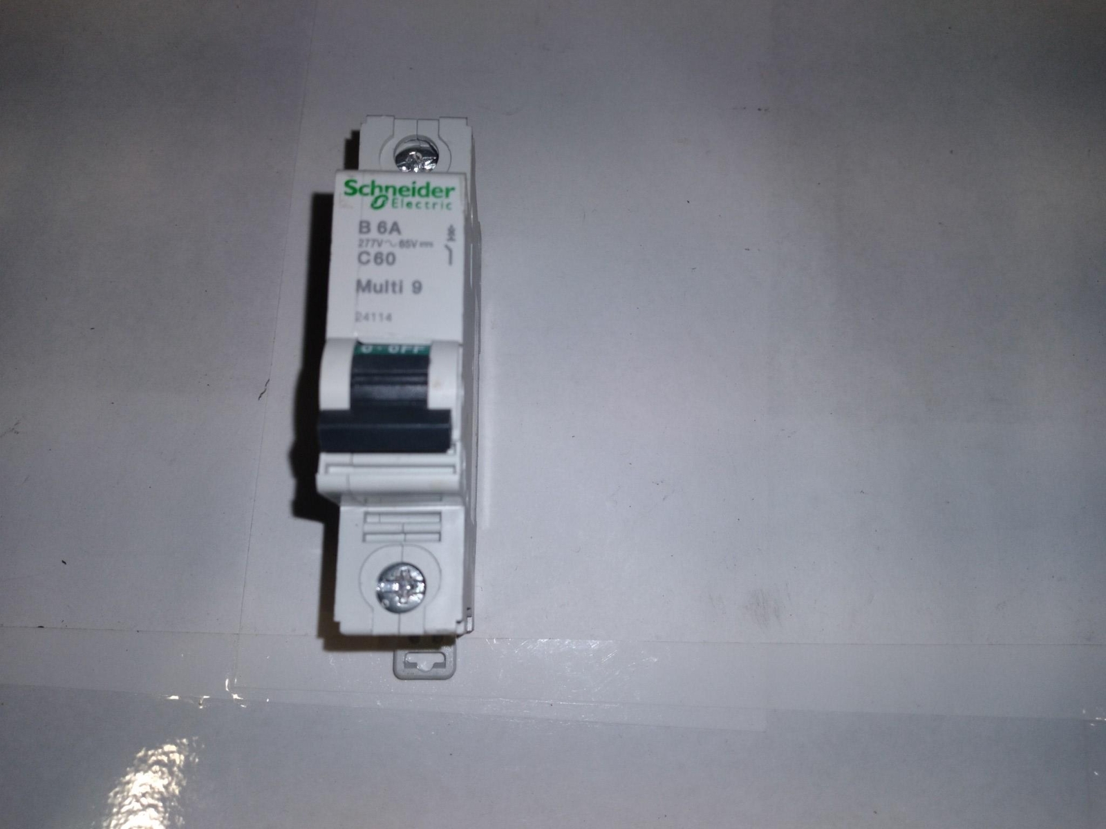 SCHNEIDER ELECTRICS B 6A 277V 65V C60 MULTI 9 24114