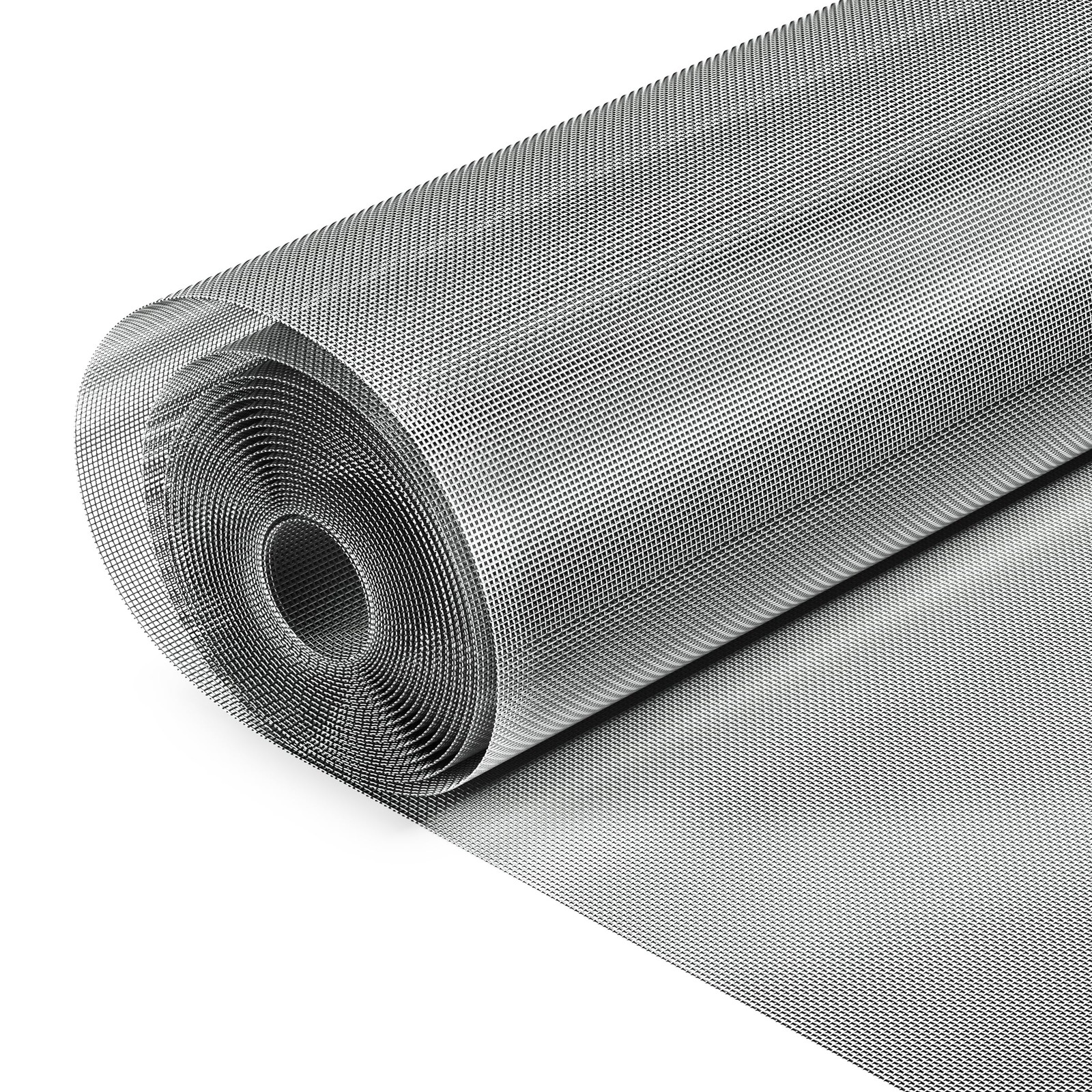 fowong 304 Stainless Steel Mesh Window Screen Roll 35IN x 10FT, Silver