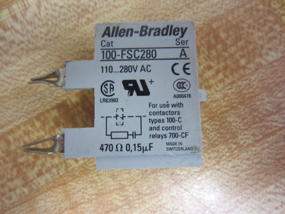 Allen Bradley 100-FSC280 Surge Suppressor 100FSC280 Ser A