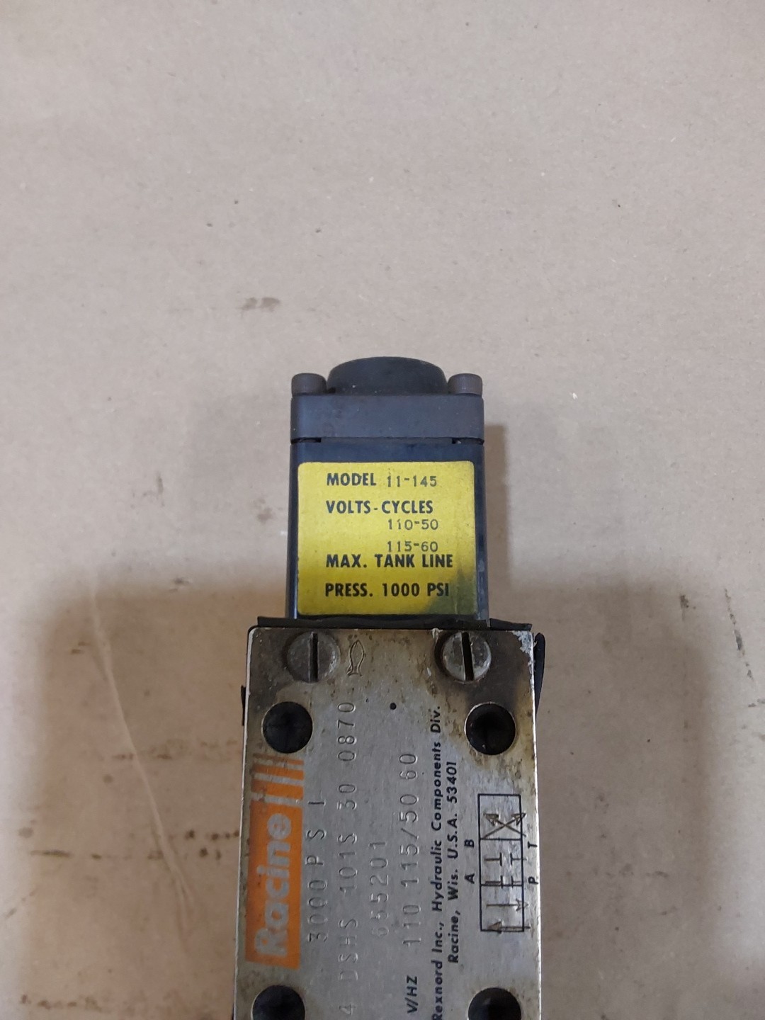 RACINE FD4 DSHS 101S 30 0870, 110-115/50-60 3000PSI, 655201