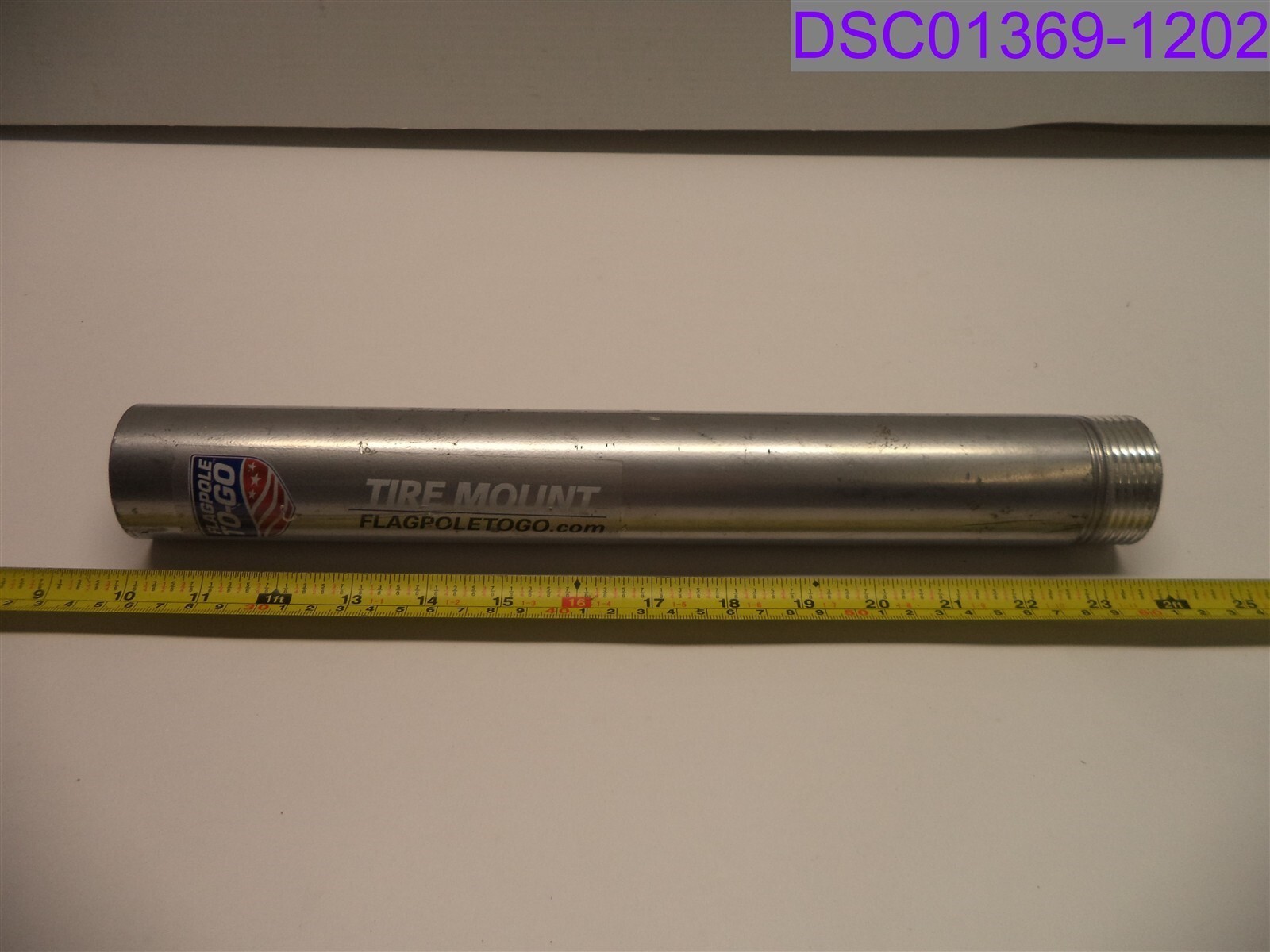 New w Scratches-1 POST ONLY Flag Pole To Go Tire Mount Flag Pole
