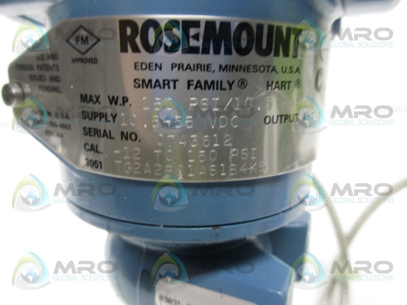 ROSEMOUNT 3051TG2A2B21AS1B4K5 SIGNAL TRANSMITTER NSNP