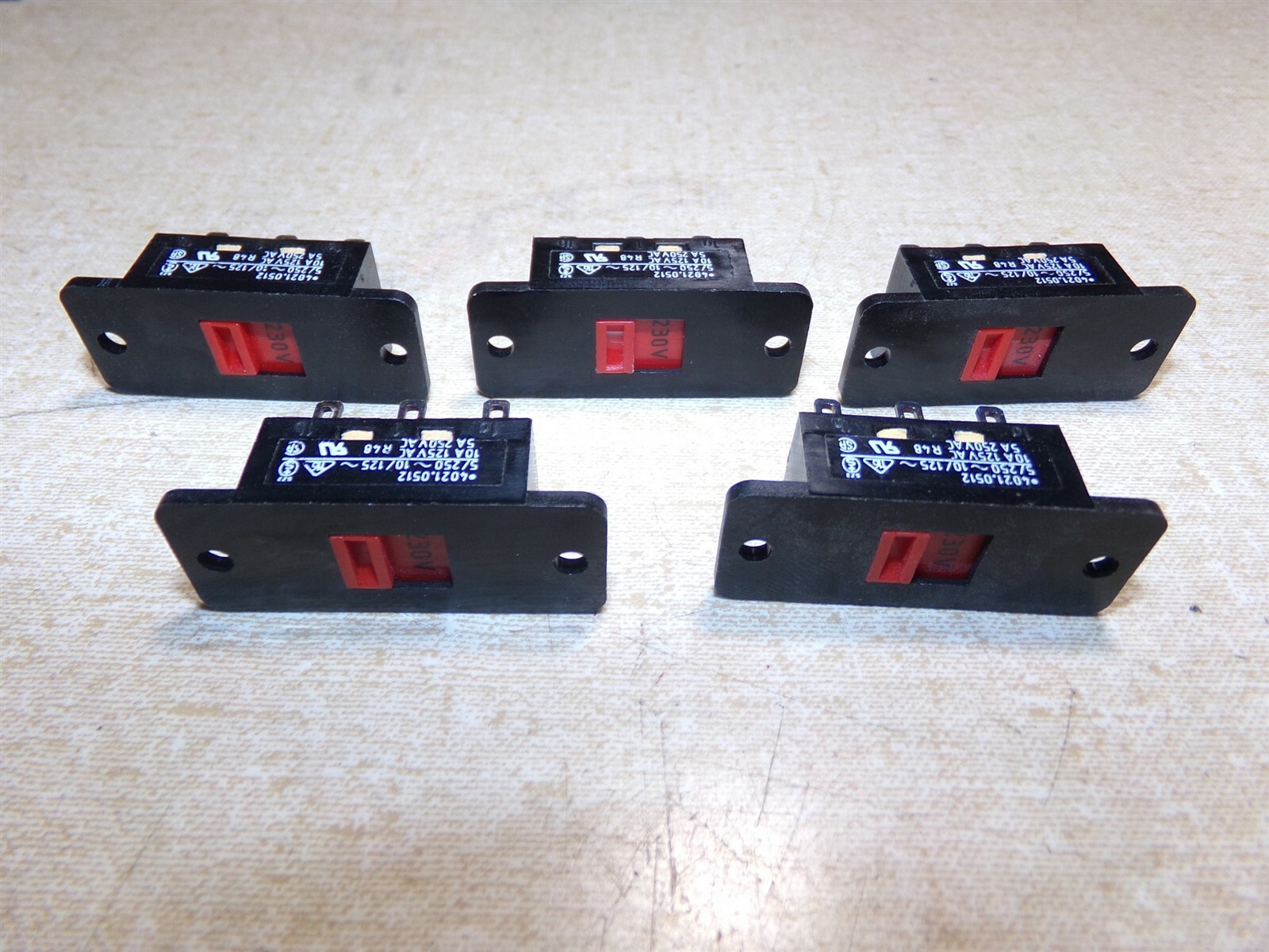 NEW Marquardt 4021-0512 Voltage Selection Change Slide Switch, Lot of 5