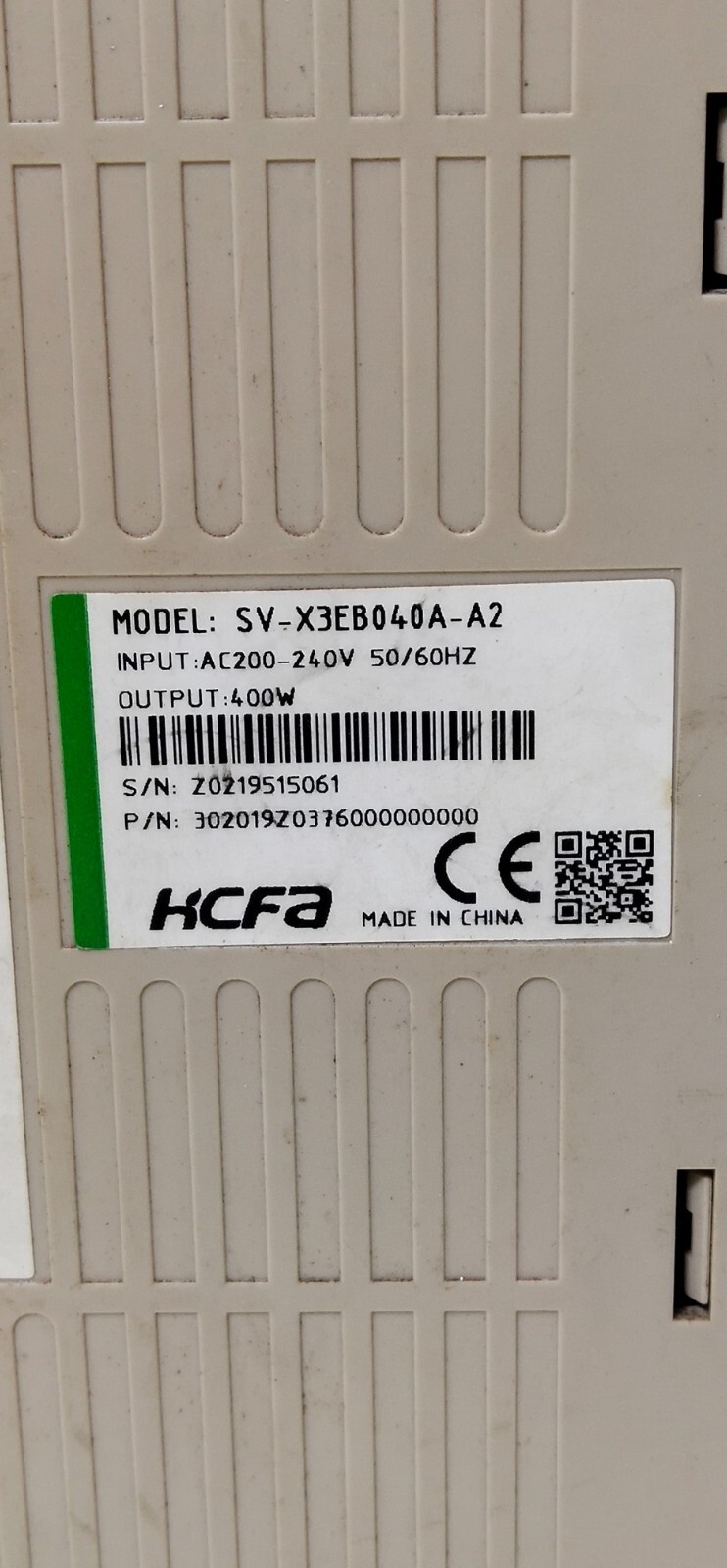 HCFA SV-X3EB040A-A2 SERVO DRIVE (FREE SHIPPING)