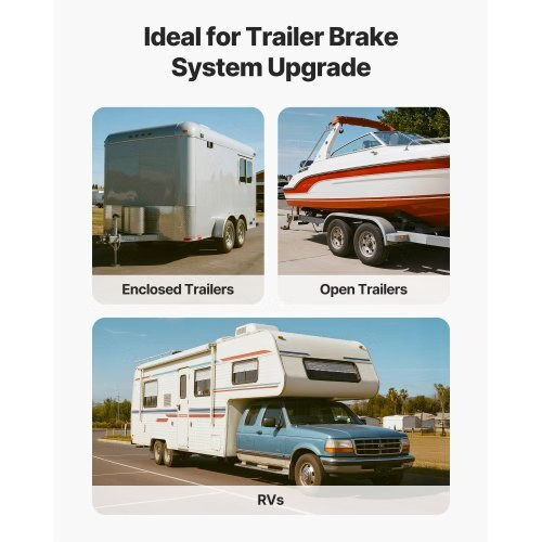 Electric Trailer Brake Drum, 1 Pack, 8-Hole on 4-Inch Bolt Circle Brake Drum for