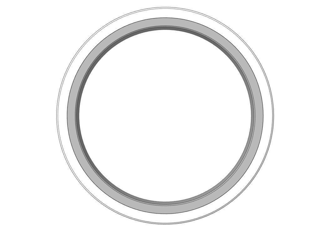 MCW-38X50X7 – MCW Wiper Ring with an ID 38.000 X OD 50.000 X Height 7.000