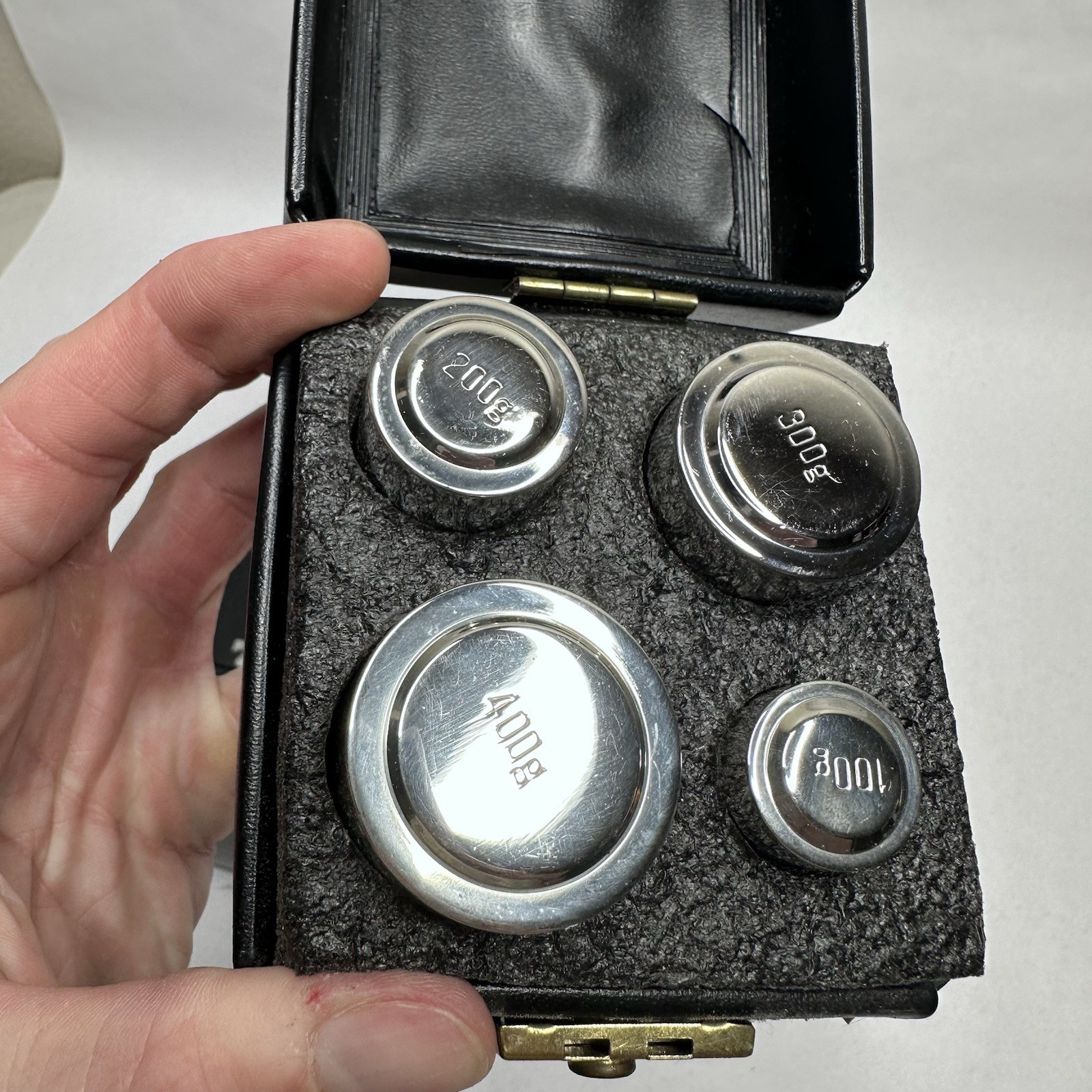 Mettler Toledo Cylindrical Weight Set – 400 300 200 100 Grams 4 Piece