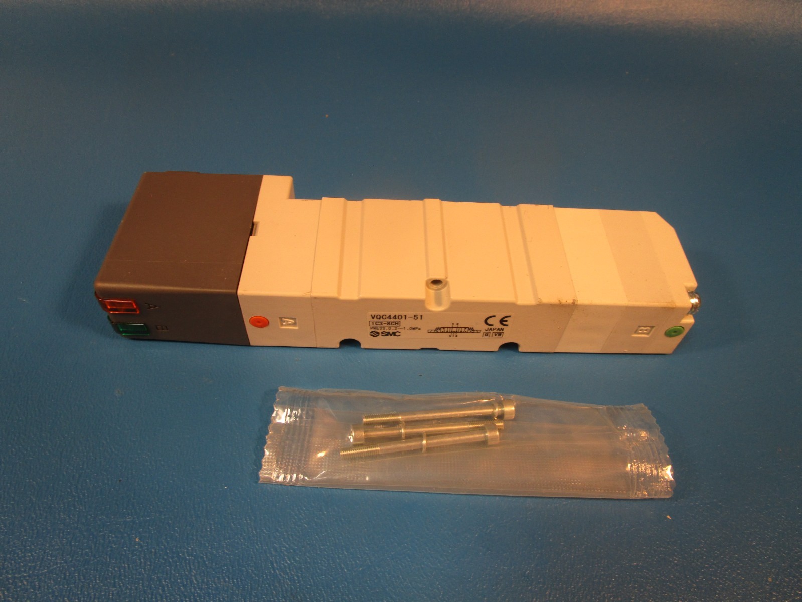 SMC VQC4401-51, SOLENOID VALVE, PLUG-IN, 5 PORTS, 0.2-1.0 MPA