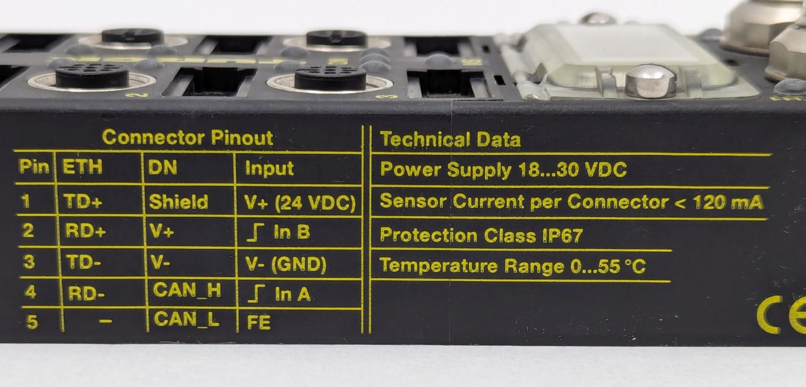 Turck FXEN-IM16-0001-IP-DN Compact Fieldbus I/O Module for Ethernet/IP DeviceNet