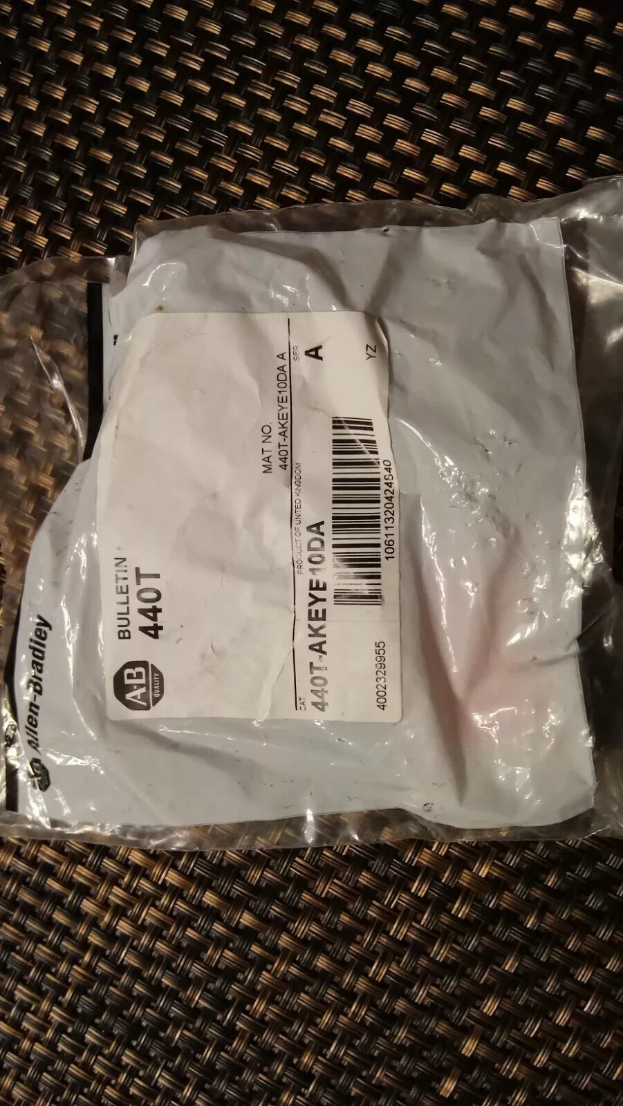 New Allen Bradley 440T-AKEYE10DA 440T-AKEYE10 “Da” Interlock Key – KEY ONLY