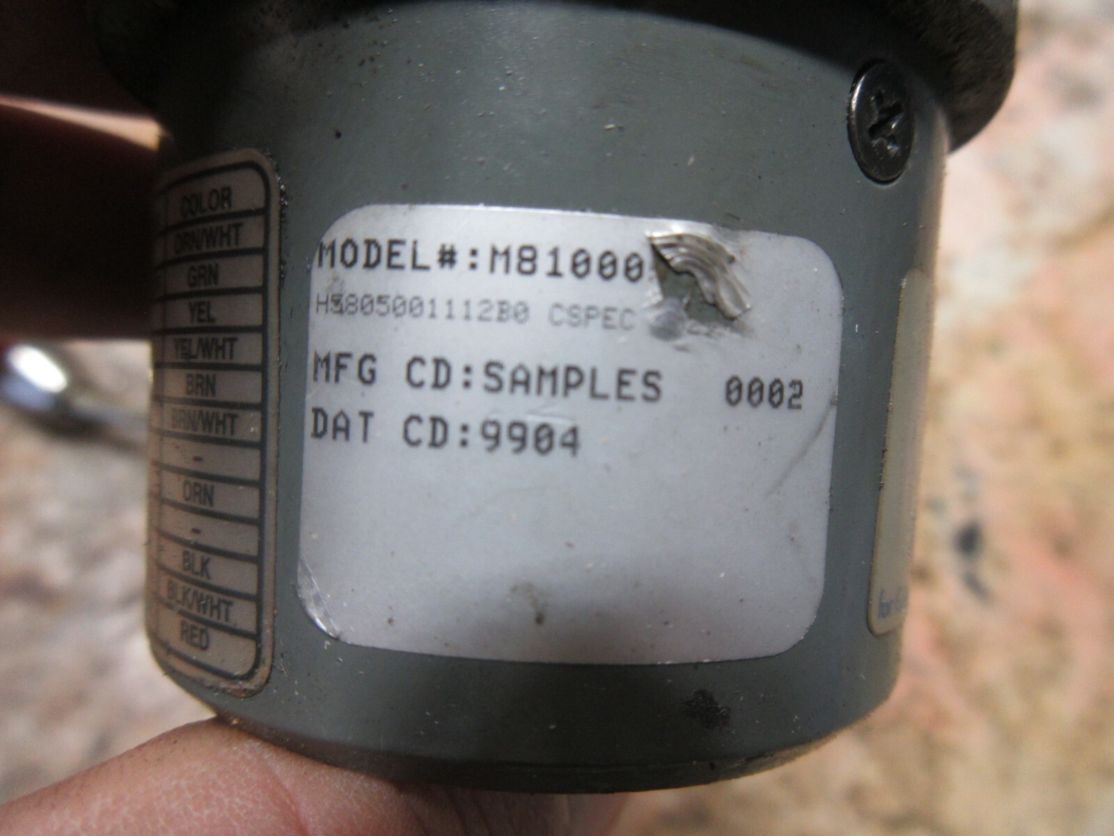 DYNAPAR DANAHER CONTROLS ENCODER M81000 H5805001112B0 0002 9904 BRIDGEPORT TC-3G