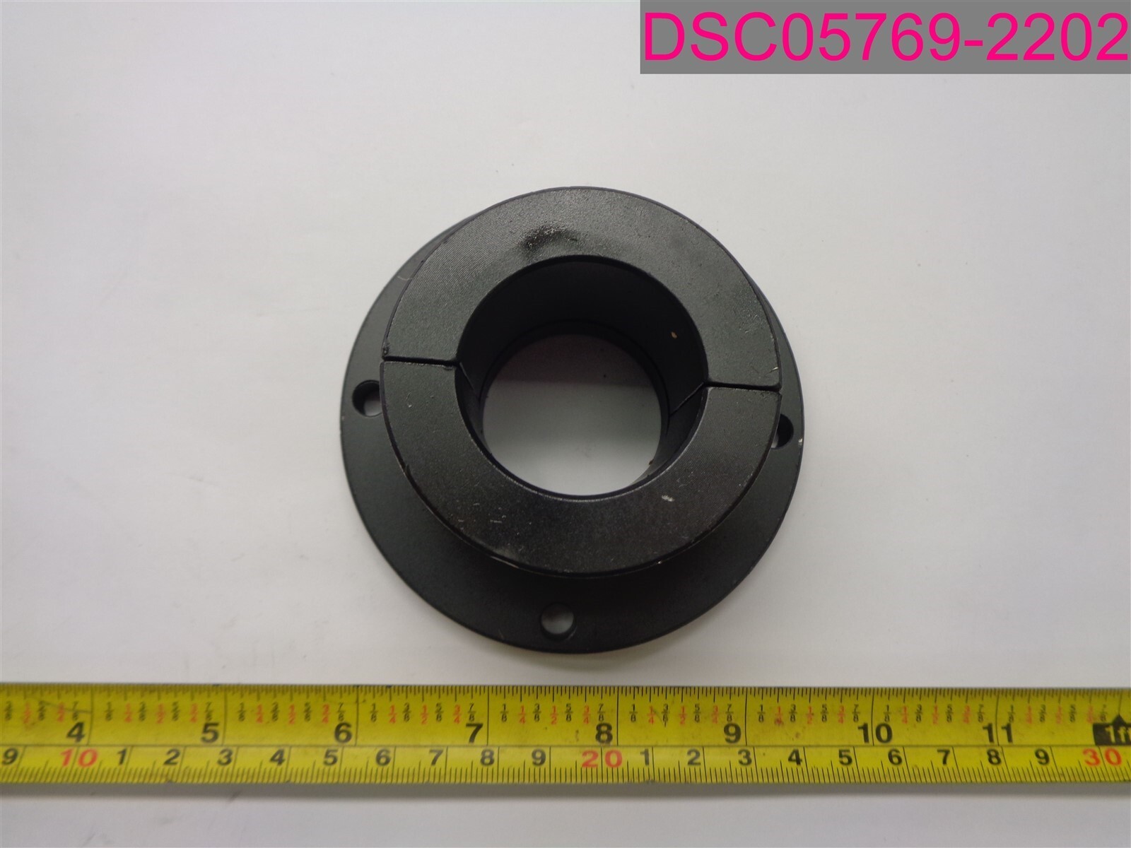Stafford 1L108MXR Steel Round Flanged Shaft Mount, Shaft Support Clamp, Black Ox