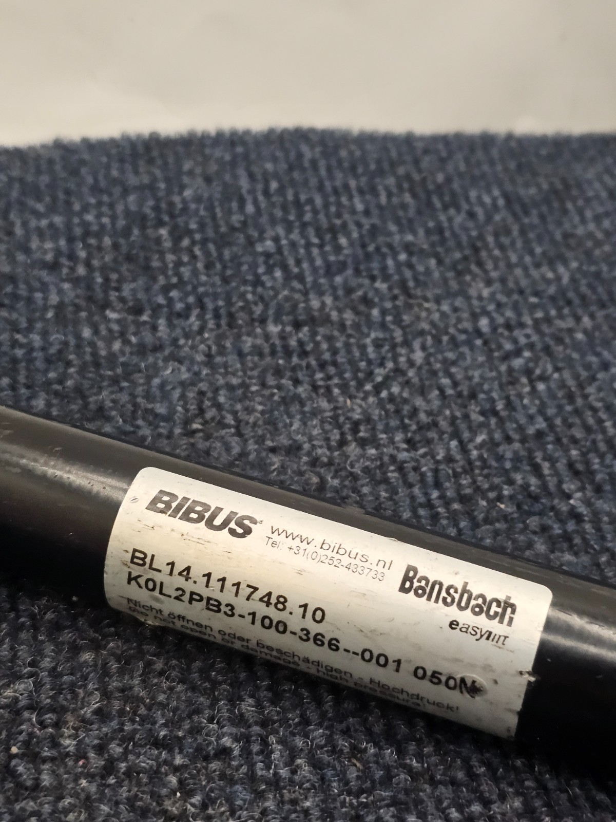 Bansbach BIBUS EasyLift K0L2PB3-100-366–001 050N Gas Spring BL14.111748.10