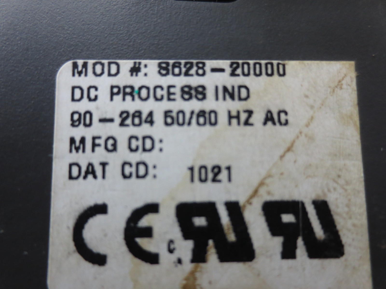 VEEDER-ROOT S628-20000 DC PROCESS INDICATOR – 90-264VAC, 50/60Hz