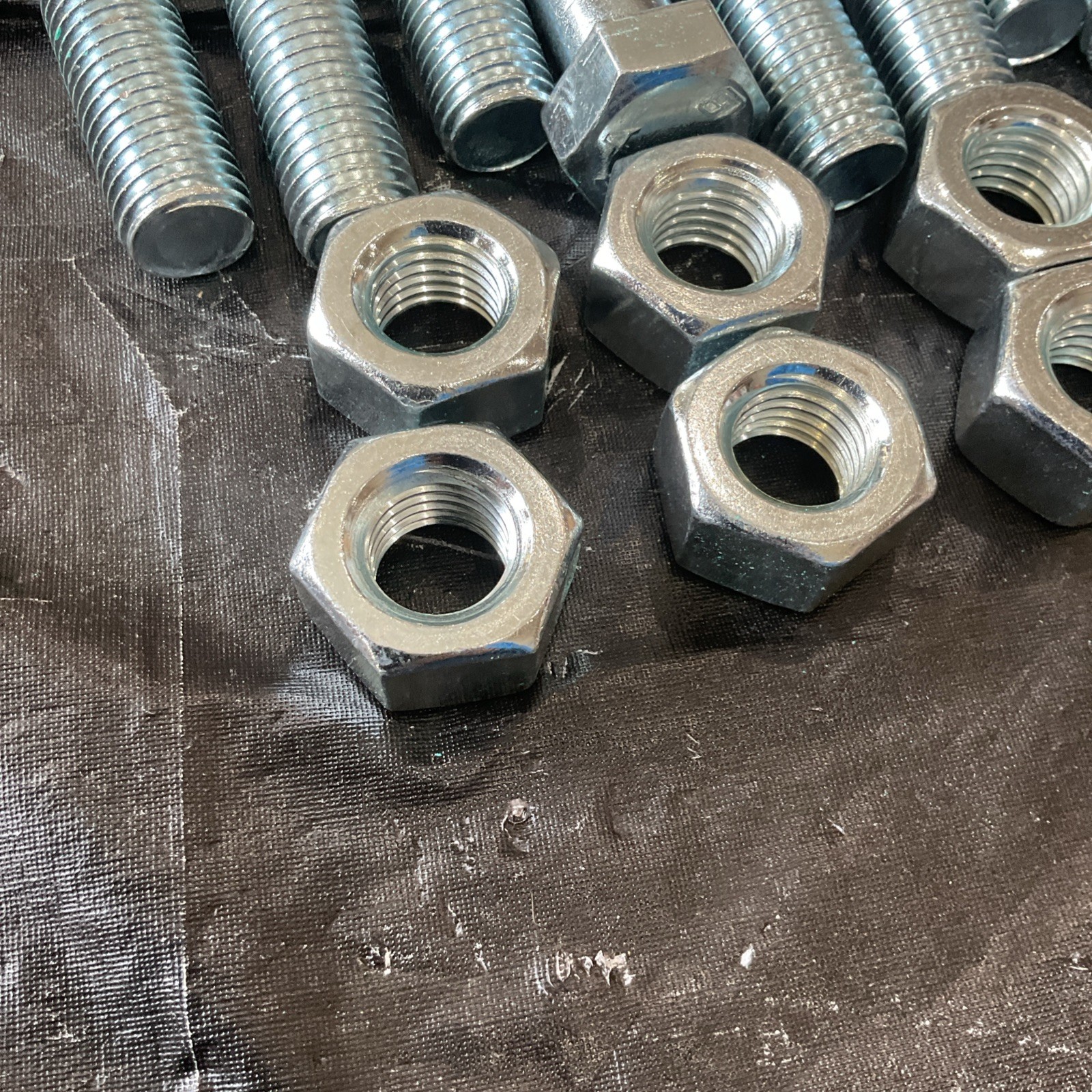 6″ Teadit 1001 NonAsb Gasket 1/8″ Ring A307A Hex Bolts Zinc A563 heavy Hex Nuts
