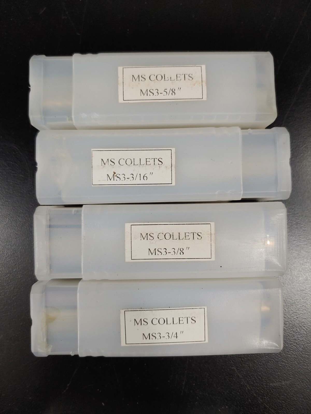 MS COLLETS ASSORTED Sizes MS3-1/8″ 3-1/4″ 3-1/2″ 3-3/4″ 3-3/8″ 3-3/16″ 3-5/8″